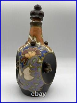 Vintage Gouda Pottery-Holland-Decanter With Matching Stopper #920