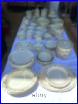 Vintage Hall Pottery Autumn Leaf Quality Kitchenware. Large Set, See List