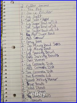 Vintage Hall Pottery Autumn Leaf Quality Kitchenware. Large Set, See List