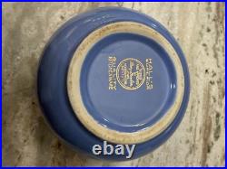 Vintage Hall's Superior Kitchenware Nesting Mixing Bowl Set Blue Floral 4 Pc Vintage Hall's Superior Kitchenware Nesting Mixing Bowl Set Blue Floral 4 Pc
