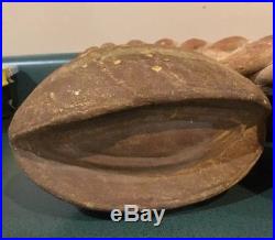 Vintage Hand Crafted Terra Cotta Pottery Fruit And Vegetable Centerpiece Bowl