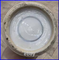 Vintage Hand Painted Ceramic Chinese Large Famille Vase 12 Floral Birds