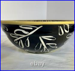 Vintage Hand-Painted Pottery Droll Designs Large Mixing/Serving Bowl 11.5X5