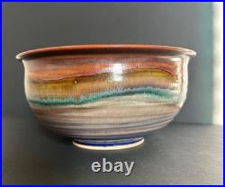Vintage Hand Thrown Pottery Bowl by Renowned Master Potter John Preschutti, CA