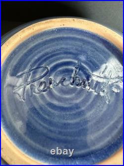 Vintage Hand Thrown Pottery Bowl by Renowned Master Potter John Preschutti, CA