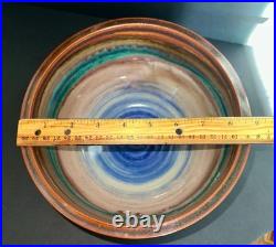 Vintage Hand Thrown Pottery Bowl by Renowned Master Potter John Preschutti, CA