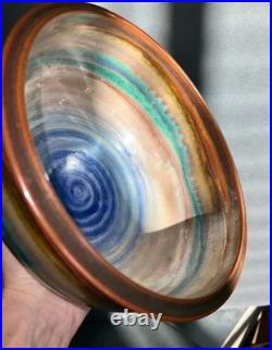 Vintage Hand Thrown Pottery Bowl by Renowned Master Potter John Preschutti, CA