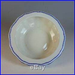 Vintage Hand-painted Porceleyne Fles Delft Blue Scalloped Covered Bowl