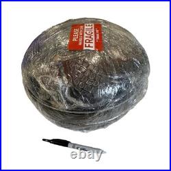 Vintage Handcrafted Ceramic Lidded Bowl Floral Carved Design Art Pottery