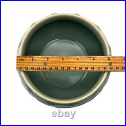 Vintage Handmade Celadon Tureen Covered Serving Bowl Dimensional