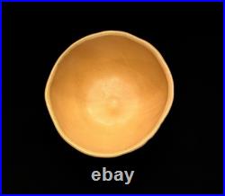 Vintage Handmade Studio Pottery Bowl Set of 4 Signed 1999 Cantaloupe Glaze