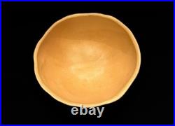 Vintage Handmade Studio Pottery Bowl Set of 4 Signed 1999 Cantaloupe Glaze