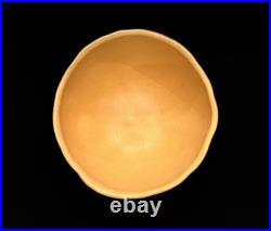 Vintage Handmade Studio Pottery Bowl Set of 4 Signed 1999 Cantaloupe Glaze