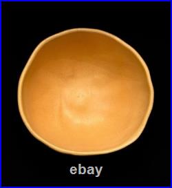 Vintage Handmade Studio Pottery Bowl Set of 4 Signed 1999 Cantaloupe Glaze