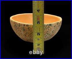 Vintage Handmade Studio Pottery Bowl Set of 4 Signed 1999 Cantaloupe Glaze