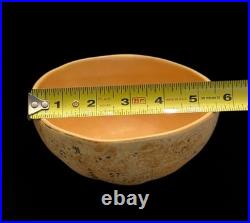 Vintage Handmade Studio Pottery Bowl Set of 4 Signed 1999 Cantaloupe Glaze