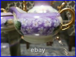 Vintage Hc Royal Bavaria Sugar Bowl, Creamer, Mentioned Tea Pot