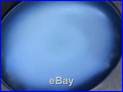 Vintage Heath Ceramics Blue 13 Shallow Salad Serving Bowl California Pottery
