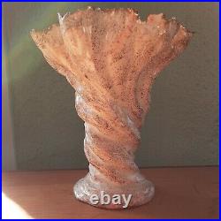 Vintage Hedi Schoop Hollywood California Coral Vase
