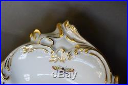 Vintage Herend Rothschild Bird Large Shallow Elegant Serving Bowl #7514 MINT