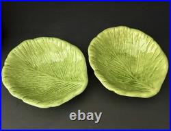 Vintage Holland Mold Green Cabbageware Lettuce Ware Tureen Bowls Pitcher Set