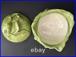 Vintage Holland Mold Green Cabbageware Lettuce Ware Tureen Bowls Pitcher Set
