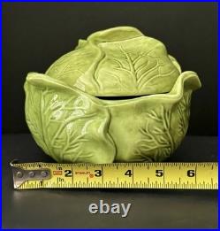 Vintage Holland Mold Green Cabbageware Lettuce Ware Tureen Bowls Pitcher Set Vintage Holland Mold Green Cabbageware Lettuce Ware Tureen Bowls Pitcher Set