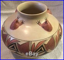Vintage Hopi FROG POTTERY BOWL Eunice First Fawn Navasie (1920-1992) c92 LRG Pot