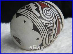 Vintage Hopi Helen Naha Featherwoman Polychrome Bowl