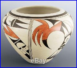 Vintage Hopi Paquime Birds LRG Pottery Vase Bowl FROGWOMAN Joy Navasie (d) c60s