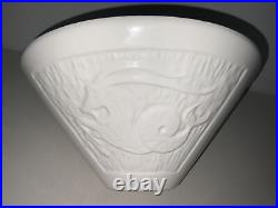 Vintage Hull Art Pottery White Zodiac Astrology Bowl