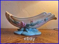 Vintage Hull Art Pottery Woodland Pattern Console Bowl in Harvest Yellow