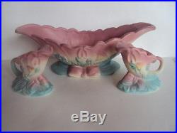 Vintage Hull Bowknot Console Bowl And Candles Holders Set. L@@k