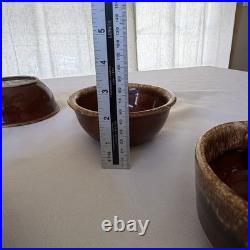 Vintage Hull Brown Drip Pottery Bowls Soup Crocks Salt Pepper 12 Pc Lot USA