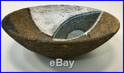 Vintage Italian Pottery Bowl, BITOSSI, Lava Surface, Marked, Mint, 9 1/4 x 3