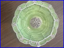 Vintage Italian Pottery Rare Green Signed Art Piece Of Italy
