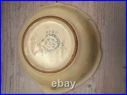 Vintage Italica ARS Hand Crafted Italian Pottery Fish Bowl Set & Platter- Nice