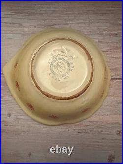 Vintage Italica ARS Hand Crafted Italian Pottery Fish Bowl Set & Platter- Nice