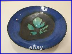 Vintage Japanese Art Pottery Bowl, Signed, 9 1/2 Diameter x 3 High