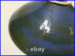 Vintage Japanese Art Pottery Bowl, Signed, 9 1/2 Diameter x 3 High