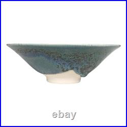 Vintage Japanese Makoto Yabe Studio Pottery Metallic Glaze Tea Bowl Signed Vintage Japanese Makoto Yabe Studio Pottery Metallic Glaze Tea Bowl Signed