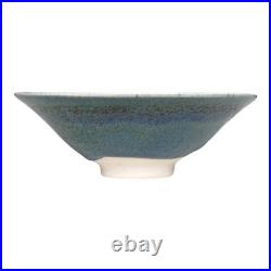 Vintage Japanese Makoto Yabe Studio Pottery Metallic Glaze Tea Bowl Signed