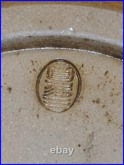 Vintage Japanese Studio Art Pottery 3 Bowl Set Teal Blue Glaze Stamped Signed