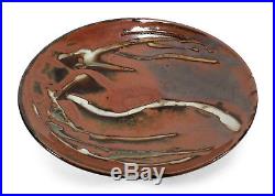 Vintage Japanese Studio Art Pottery Platter Dish Low Bowl Plate Mashiko Japan