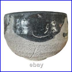 Vintage Japanese Studio Pottery Abstract Matcha Tea Bowl (Makoto Yabe)
