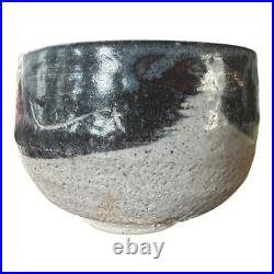 Vintage Japanese Studio Pottery Abstract Matcha Tea Bowl (Makoto Yabe)