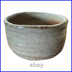 Vintage Japanese Style Studio Art Pottery Glazed Matcha Tea Bowl (Signed)