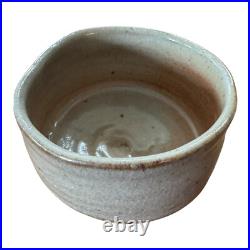 Vintage Japanese Style Studio Art Pottery Glazed Matcha Tea Bowl (Signed)