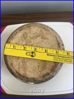 Vintage Jerry Brown Alabama Pottery Handcrafted Blue Large Popcorn Bowl