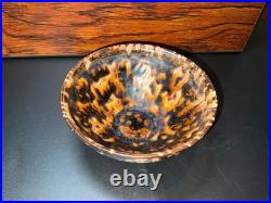 Vintage Jian Zhan Style Tortoise Shell Glaze Tea Bowl Striking Flame Pattern
